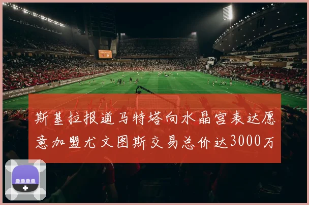 斯基拉报道马特塔向水晶宫表达愿意加盟尤文图斯交易总价达3000万欧元